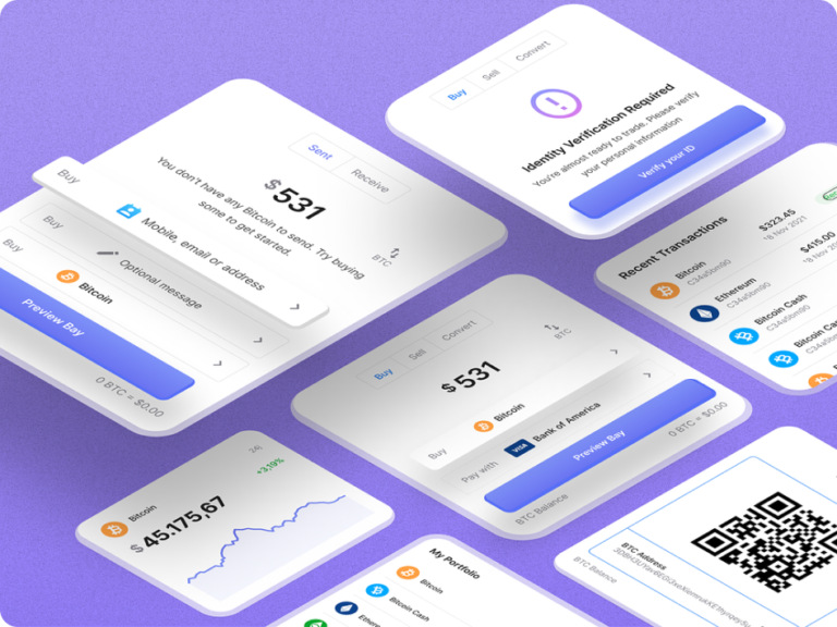 Cryptocurrency SaaS UI – components Isometric Design is a cutting-edge approach to user interface (UI) design.